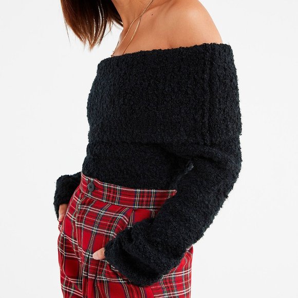 Urban Outfitters off the shoulder black sweater - Picture 1 of 4
